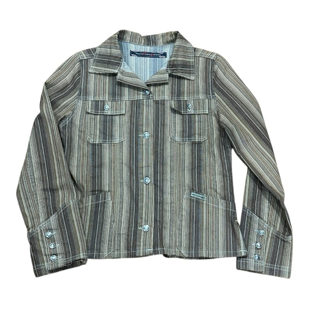 Vintage Point Zero Striped Jacket Size M